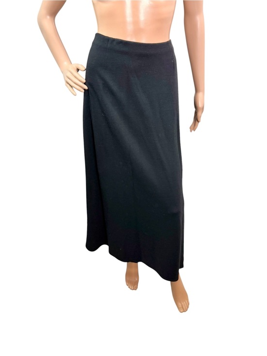 Eileen Fisher Dresses & Skirts - Eileen Fisher Women’s Size M Pull On Wool Blend Solid Black Maxi Skirt